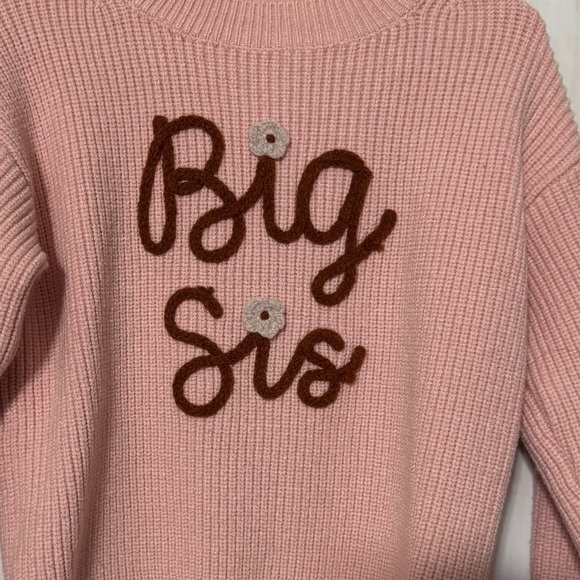 Pink 'Big Sis' Sweater - Picture 2 of 2